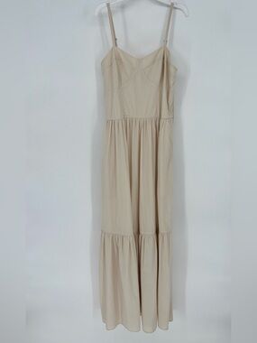 YFB Tiered Poplin Biscotti Sundress